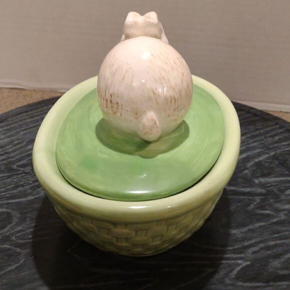 👍 Easter Candy Dish Bunny Rabbit C2 - Picture 2 of 7